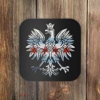 Cool Chicago Flag Polish Eagle Funny Illinois Emblem Coaster thumb 0
