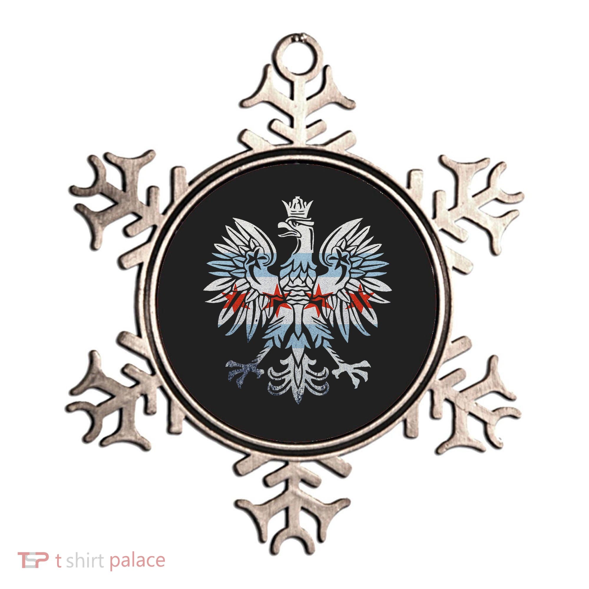 Cool Chicago Flag Polish Eagle Funny Illinois Emblem Ornament