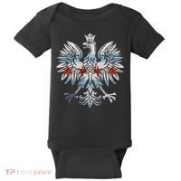Cool Chicago Flag Polish Eagle Funny Illinois Emblem Baby Bodysuit thumb 0