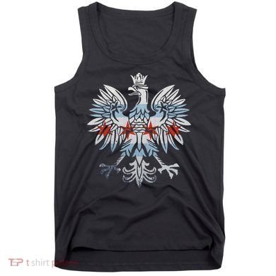 Cool Chicago Flag Polish Eagle Funny Illinois Emblem Tank Top