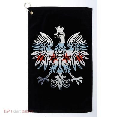 Cool Chicago Flag Polish Eagle Funny Illinois Emblem Golf Towel