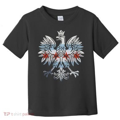 Cool Chicago Flag Polish Eagle Funny Illinois Emblem Toddler T-Shirt