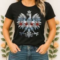 Cool Chicago Flag Polish Eagle Funny Illinois Emblem Women's T-Shirt thumb 2