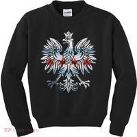 Cool Chicago Flag Polish Eagle Funny Illinois Emblem Kids Sweatshirt thumb 0