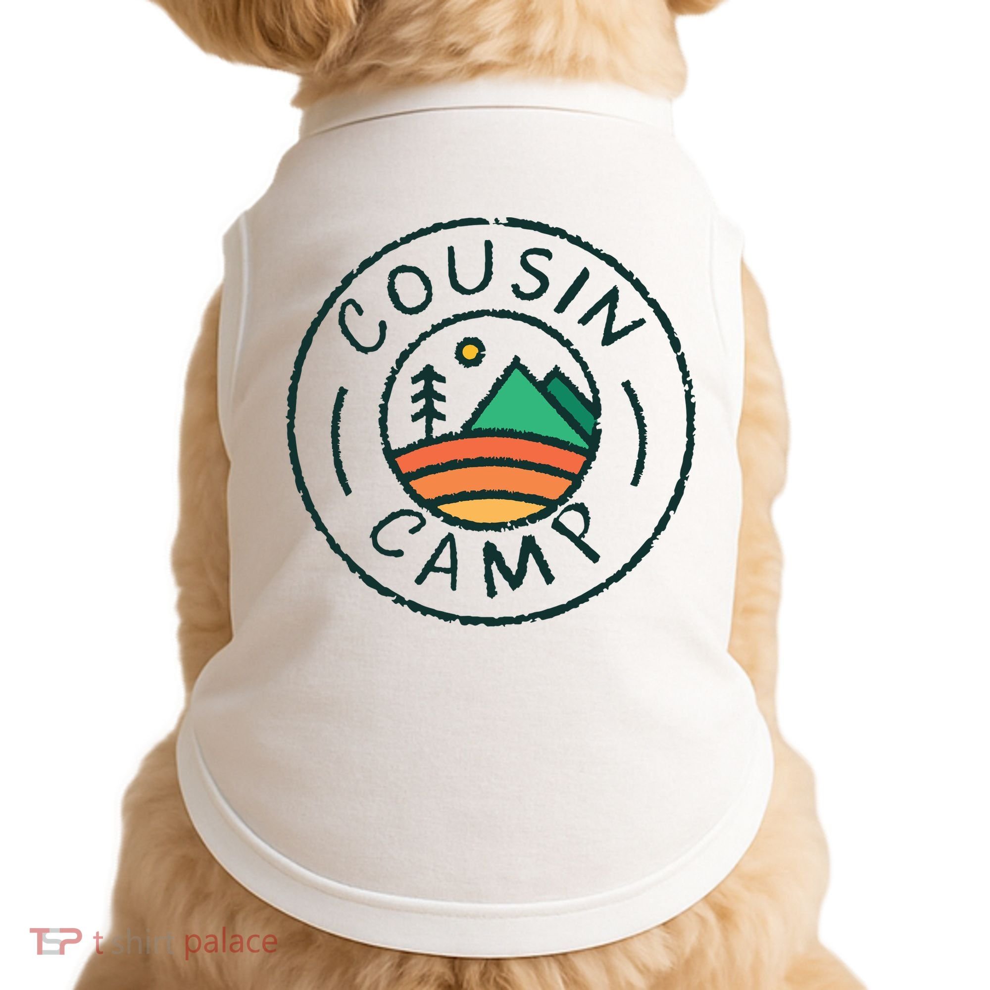 Cousin Camp Friends Summer Travel Family Camping Vacation Doggie Tank