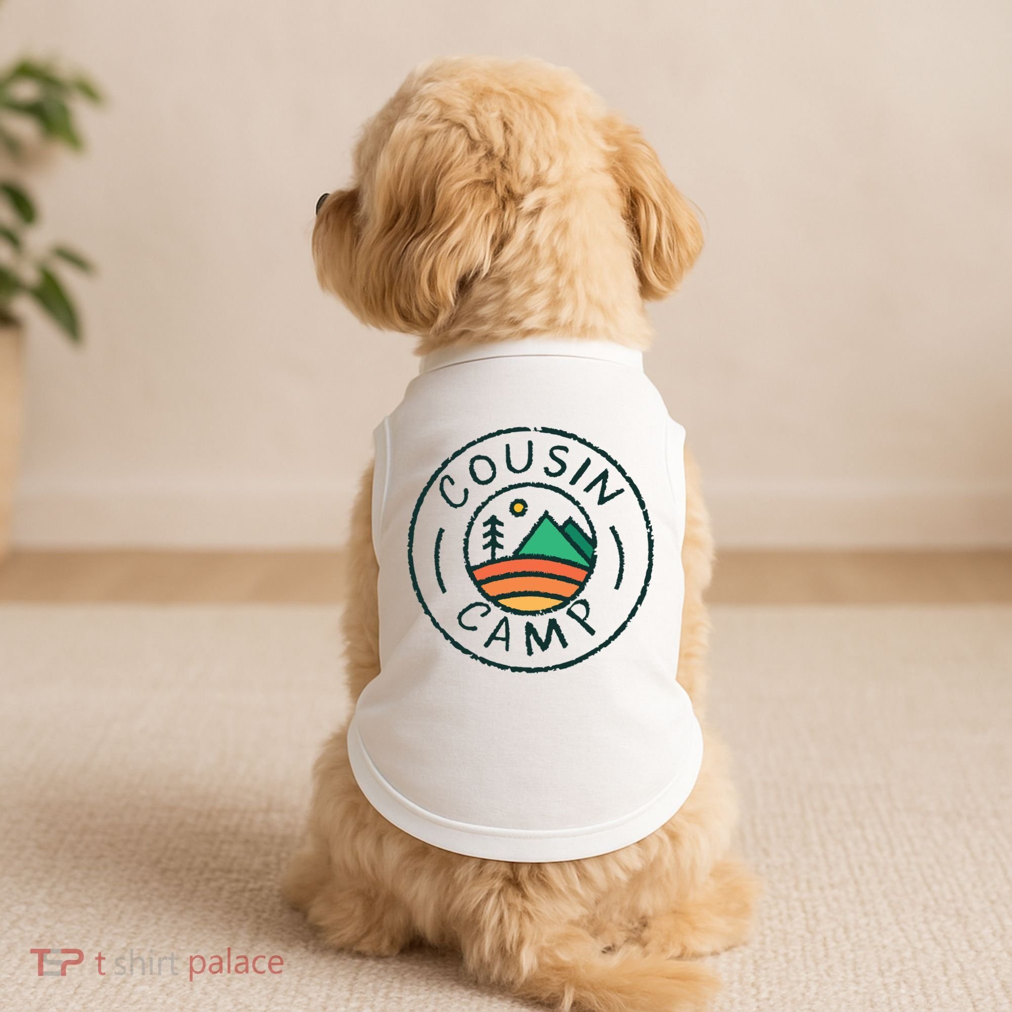 Cousin Camp Friends Summer Travel Family Camping Vacation Doggie Tank