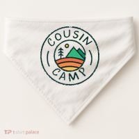 Cousin Camp Friends Summer Travel Family Camping Vacation USA-Made Doggie Bandana thumb 0