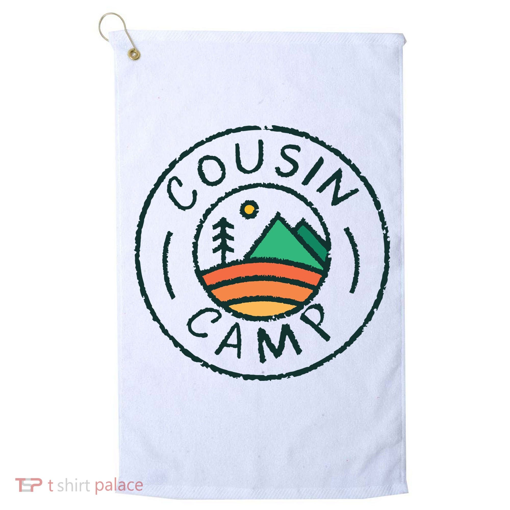 Cousin Camp Friends Summer Travel Family Camping Vacation Golf Towel