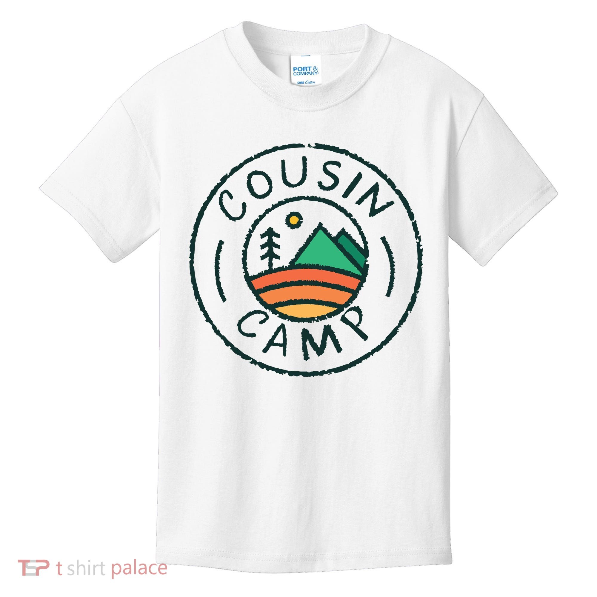 Cousin Camp Friends Summer Travel Family Camping Vacation Kids T-Shirt