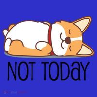Cute Corgi Gift Funny Dog Lover Not Today Lazy Animal Gift Mousepad thumb 1