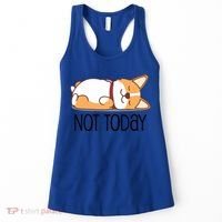 Cute Corgi Gift Funny Dog Lover Not Today Lazy Animal Gift Women's Tank Top thumb 0