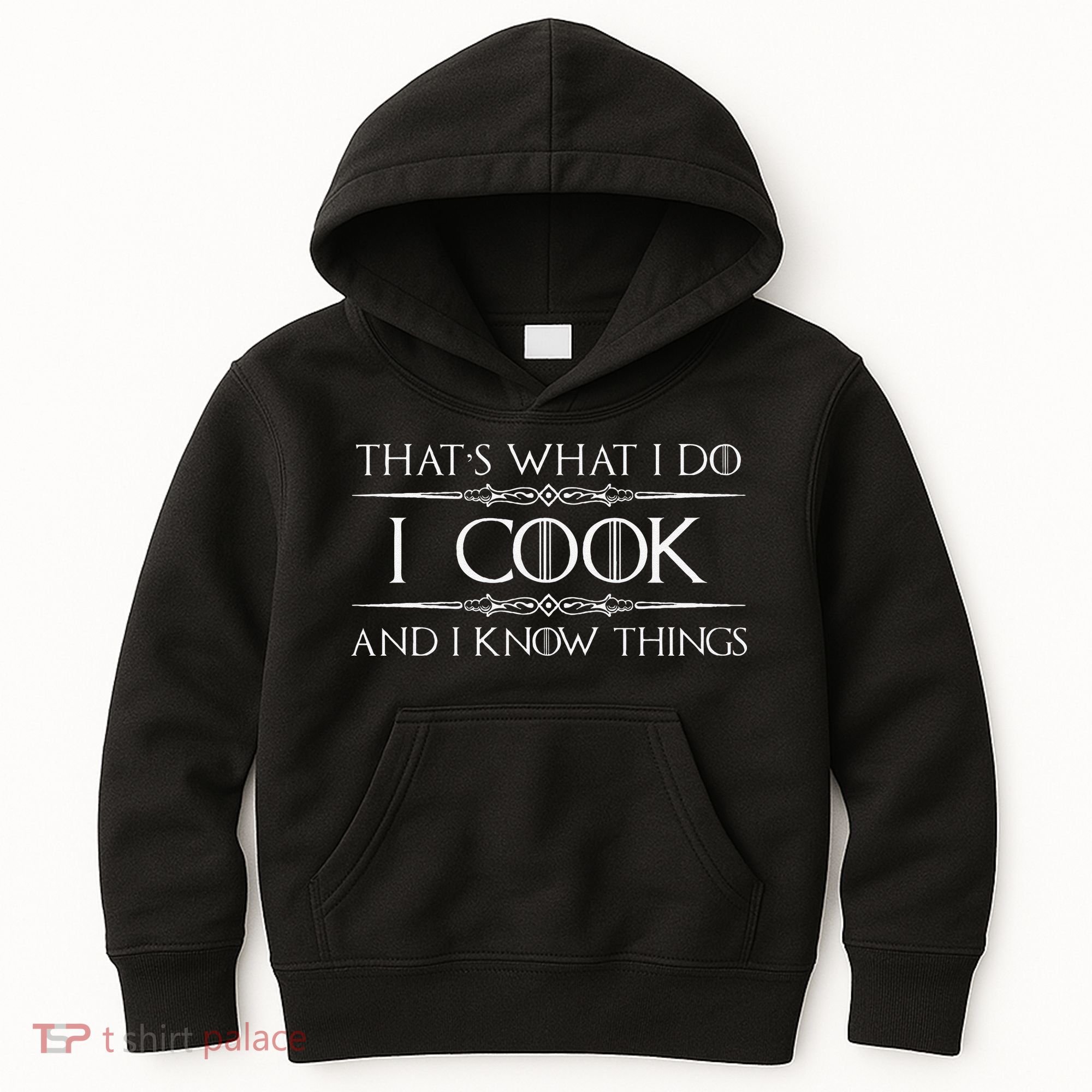 Chef & Cook Gifts I Cook & I Know Things Funny Cooking Kids Hoodie