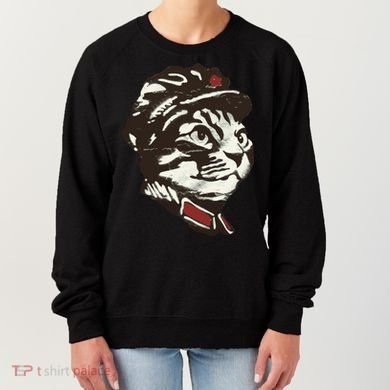 Communist Cat Graffiti Women's Sweatshirt
