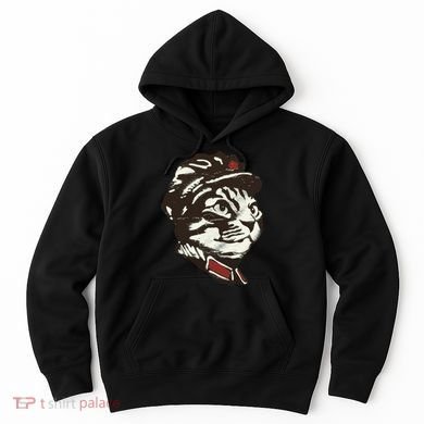 Communist Cat Graffiti Hoodie
