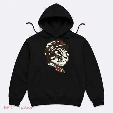 Communist Cat Graffiti Hoodie