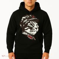 Communist Cat Graffiti Hoodie thumb 2