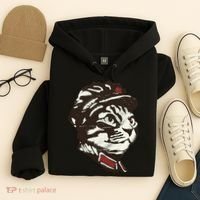 Communist Cat Graffiti Hoodie thumb 4
