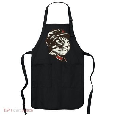 Communist Cat Graffiti Apron