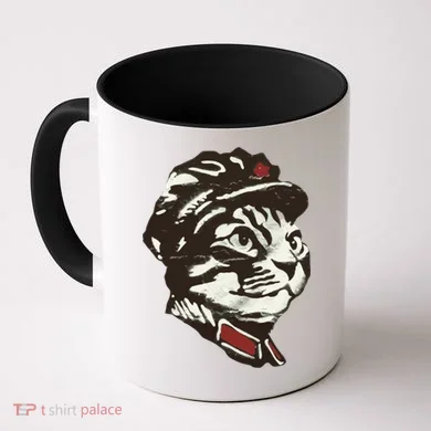 Communist Cat Graffiti Coffee Mug