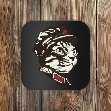 Communist Cat Graffiti Coaster