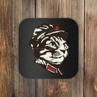 Communist Cat Graffiti Coaster thumb 0