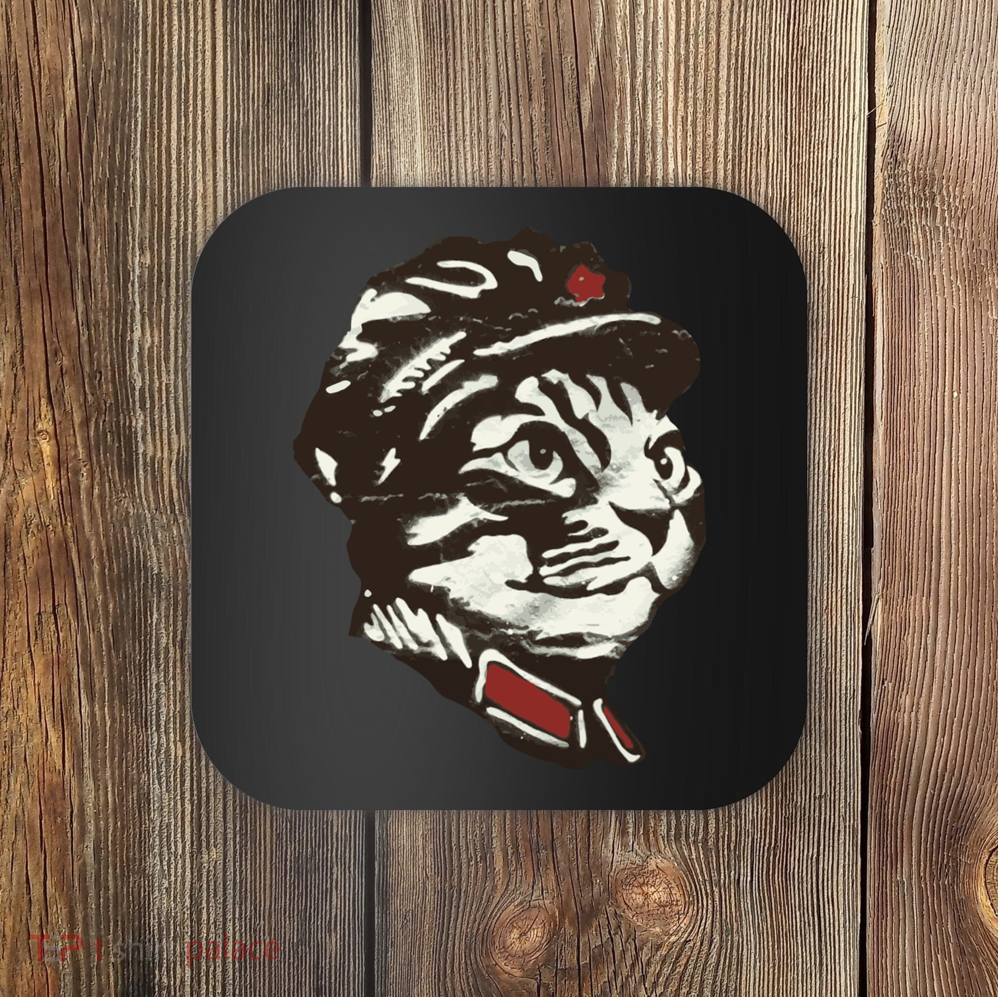 Communist Cat Graffiti Coaster