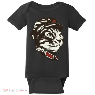 Communist Cat Graffiti Baby Bodysuit
