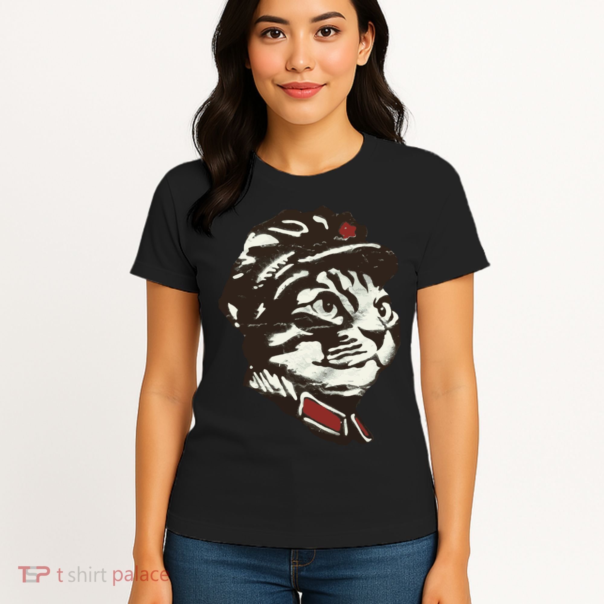 Communist Cat Graffiti Women's T-Shirt