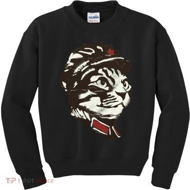 Communist Cat Graffiti Kids Sweatshirt