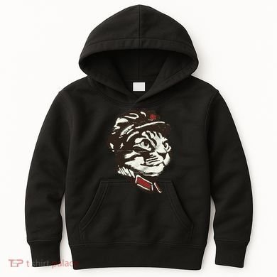 Communist Cat Graffiti Kids Hoodie