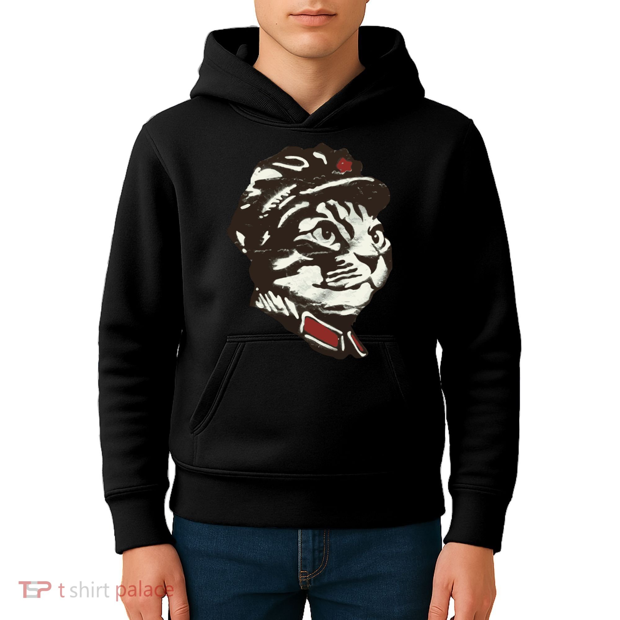 Communist Cat Graffiti Kids Hoodie