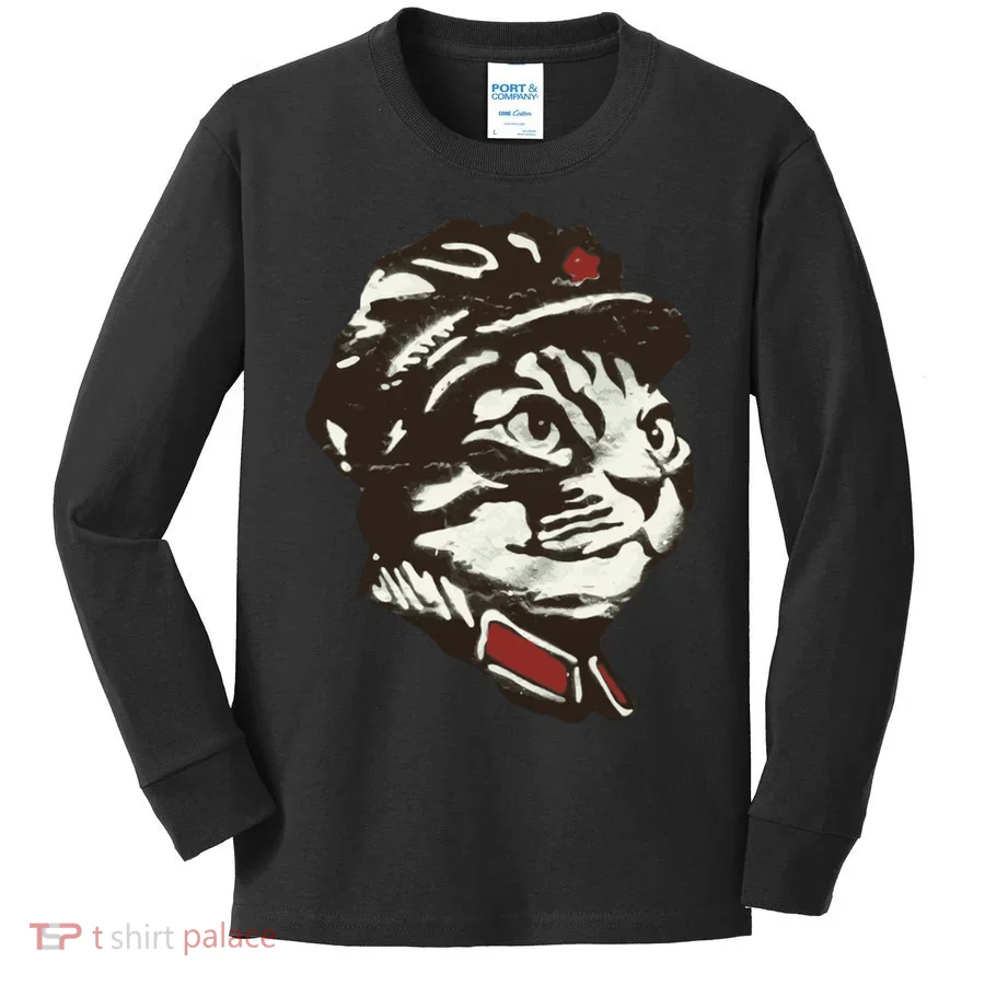 Communist Cat Graffiti Kids Long Sleeve Shirt