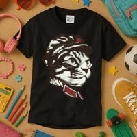 Communist Cat Graffiti Kids T-Shirt thumb 3