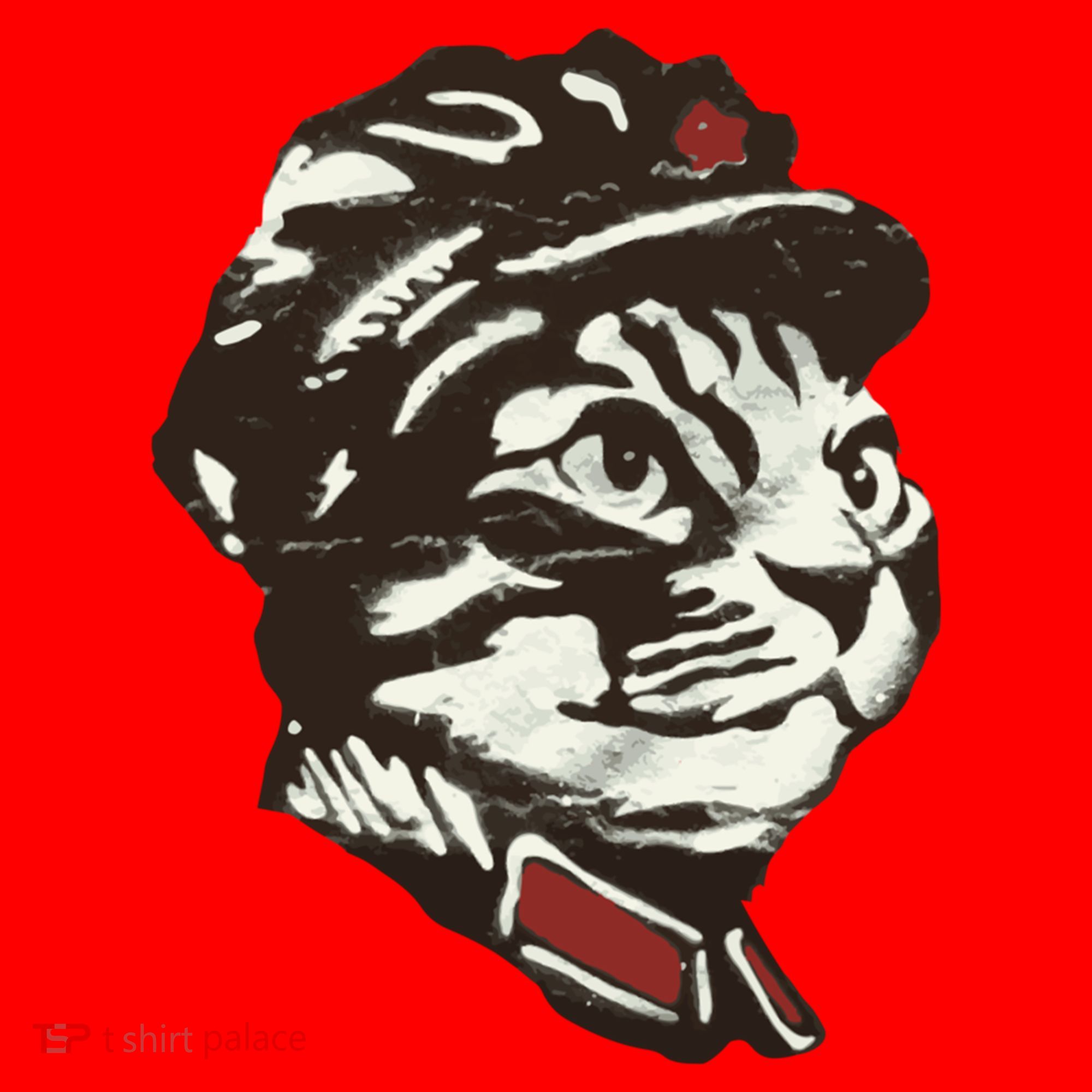 Communist Cat Graffiti Santa Hat