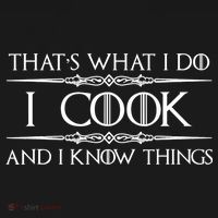 Chef & Cook Gifts I Cook & I Know Things Funny Cooking TShirt Women's Hoodie thumb 2