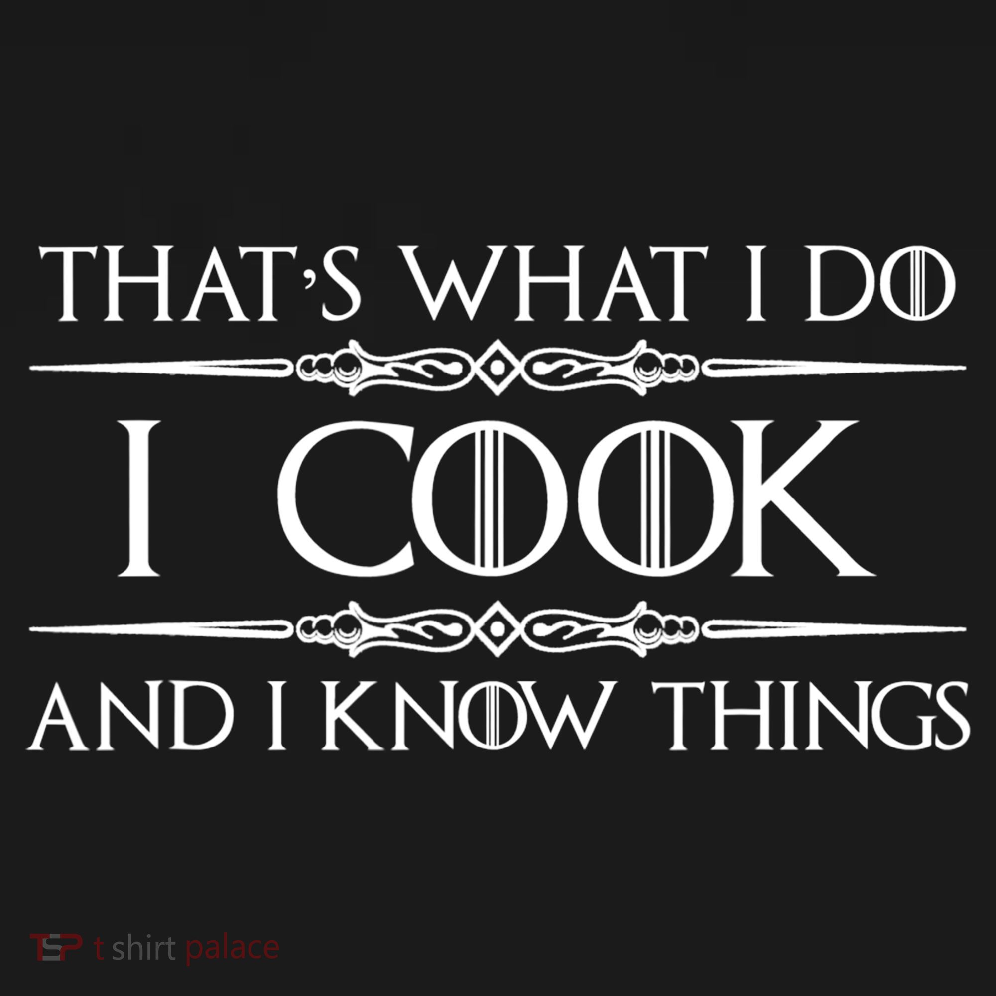 Chef & Cook Gifts I Cook & I Know Things Funny Cooking TShirt Mousepad