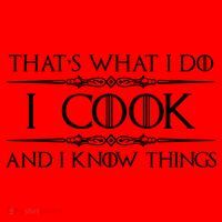 Chef & Cook Gifts I Cook & I Know Things Funny Cooking TShirt Santa Hat thumb 1