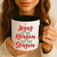 Christian Christmas Gift Jesus Is The Reason For The Season Gift Coffee Mug thumb 3
