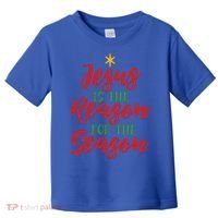 Christian Christmas Gift Jesus Is The Reason For The Season Gift Toddler T-Shirt thumb 0