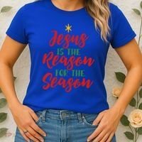 Christian Christmas Gift Jesus Is The Reason For The Season Gift Women's T-Shirt thumb 2