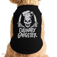 Chef Culinary Gangster Cook Skull Cooking Knife Doggie Tank thumb 0
