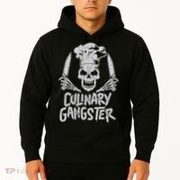 Chef Culinary Gangster Cook Skull Cooking Knife Hoodie thumb 2