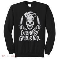Chef Culinary Gangster Cook Skull Cooking Knife Sweatshirt thumb 0