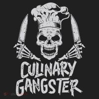 Chef Culinary Gangster Cook Skull Cooking Knife Beanie thumb 2
