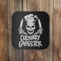 Chef Culinary Gangster Cook Skull Cooking Knife Coaster thumb 0
