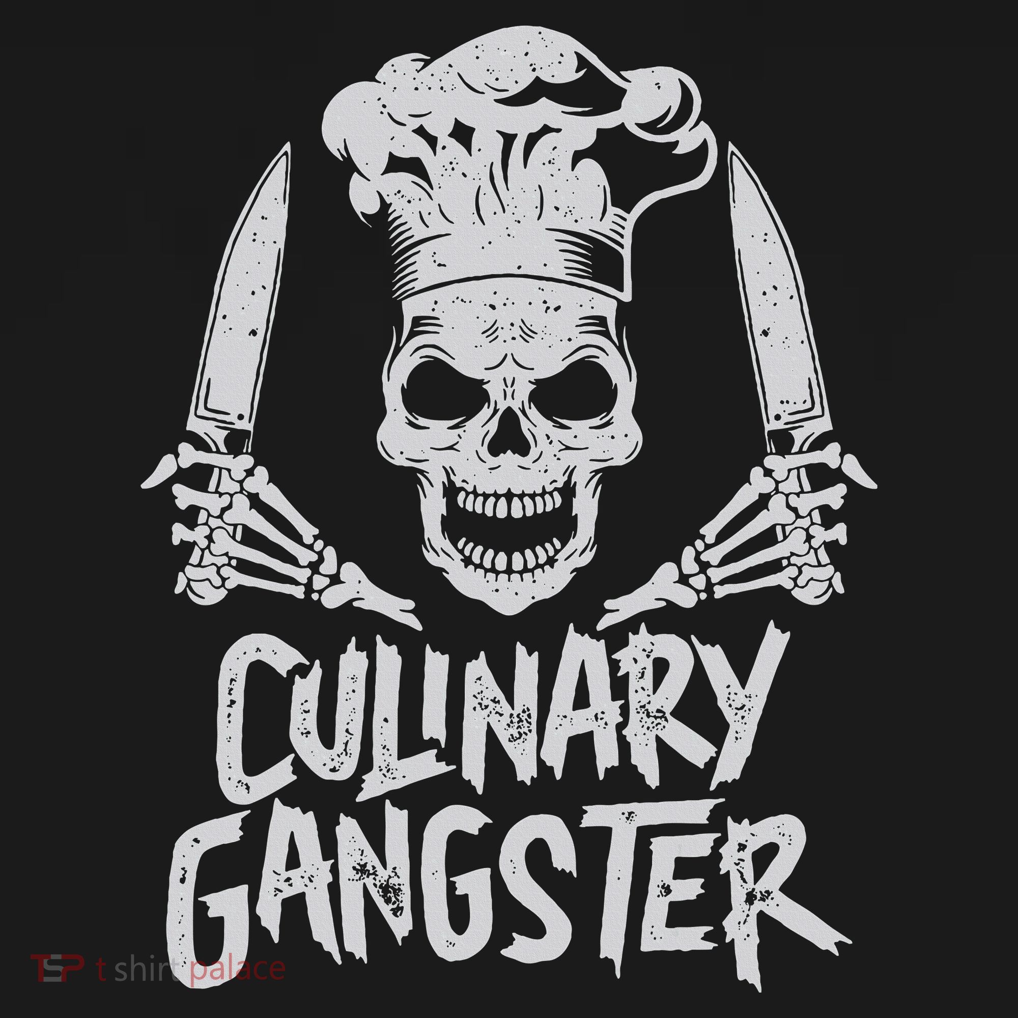 Chef Culinary Gangster Cook Skull Cooking Knife Women's Tank Top