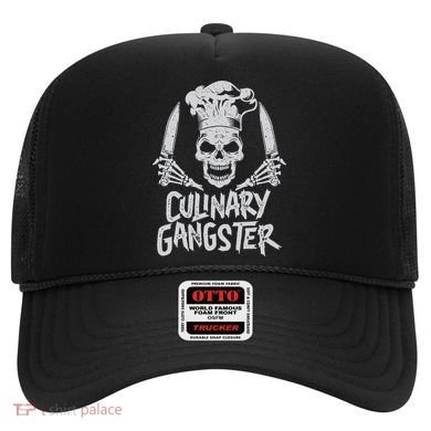Chef Culinary Gangster Cook Skull Cooking Knife Hat