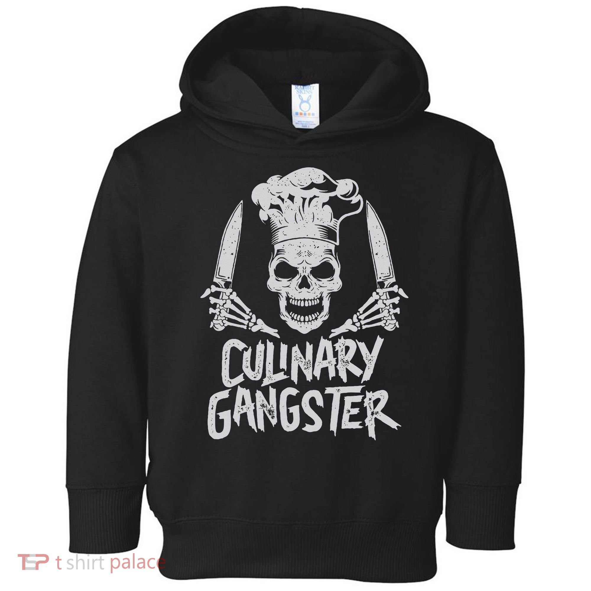 Chef Culinary Gangster Cook Skull Cooking Knife Toddler Hoodie