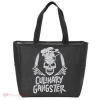 Chef Culinary Gangster Cook Skull Cooking Knife Tote Bag thumb 0