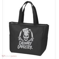Chef Culinary Gangster Cook Skull Cooking Knife Tote Bag thumb 3